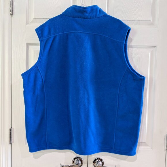 Core 365 Bright Blue Fleece Vest Men’s 2XL, Full Zip with URJ NFTY Logo, NWT - Picture 8 of 16